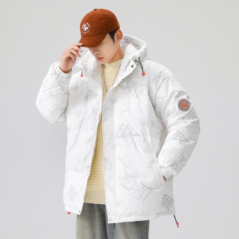 New Winter Hooded Down Jacket, Thickened, Warm and Cold-resistant, Youth Hong Kong Style Fashionable Jacket