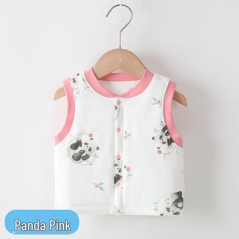 

Thickened Pure Cotton Baby Vest for Autumn/Winter - Warm, Sleeveless Apparel for Newborns and Children 100 cm