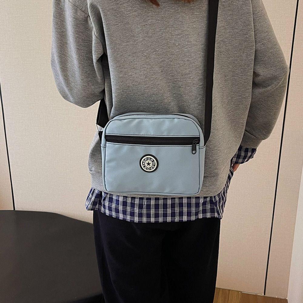 Multi-functional Zipper Crossbody Bag Niche Design Small Phone Bag Vintage Shoulder Bag  Girls