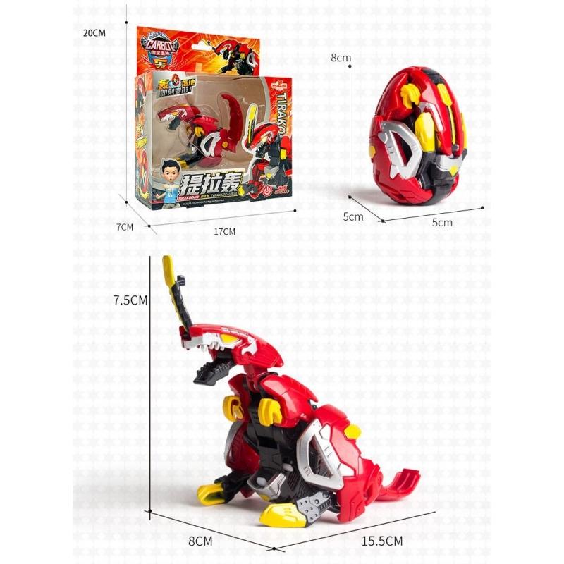 Hallo Carbot Egg Anime-Verformungsspielzeug Automatische Transformation Dinosaurier-Ei Jungen Roboter Tyrannosaurus Pterodactylus Spielzeug Kindergeschenk