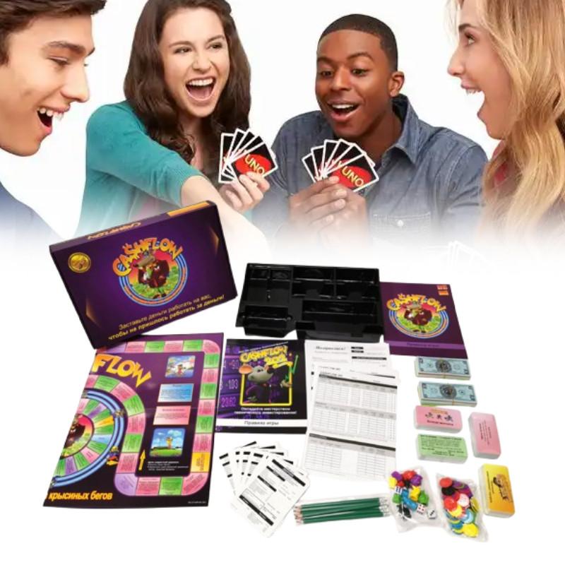 Board Cashflow Game Cards Investment Financial Games Family Party Prop Play