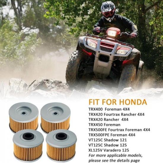 Oil Filter for 420 ES 4X4 TRX420 TRX420TE Fourtrax TRX250 TRX300 TRX350 TRX400 A