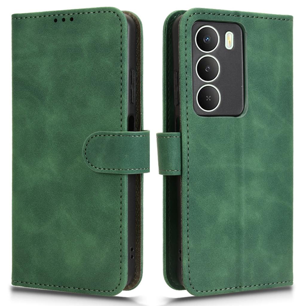 For Realme 14x 5G Leather Case Skin Feel Anti Drop Wallet Flip Phone Cover