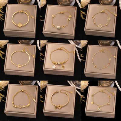 Fashion Titanium Steel Bracelet Never Fade Elegant Durable Jewelry for Women Men Unisex