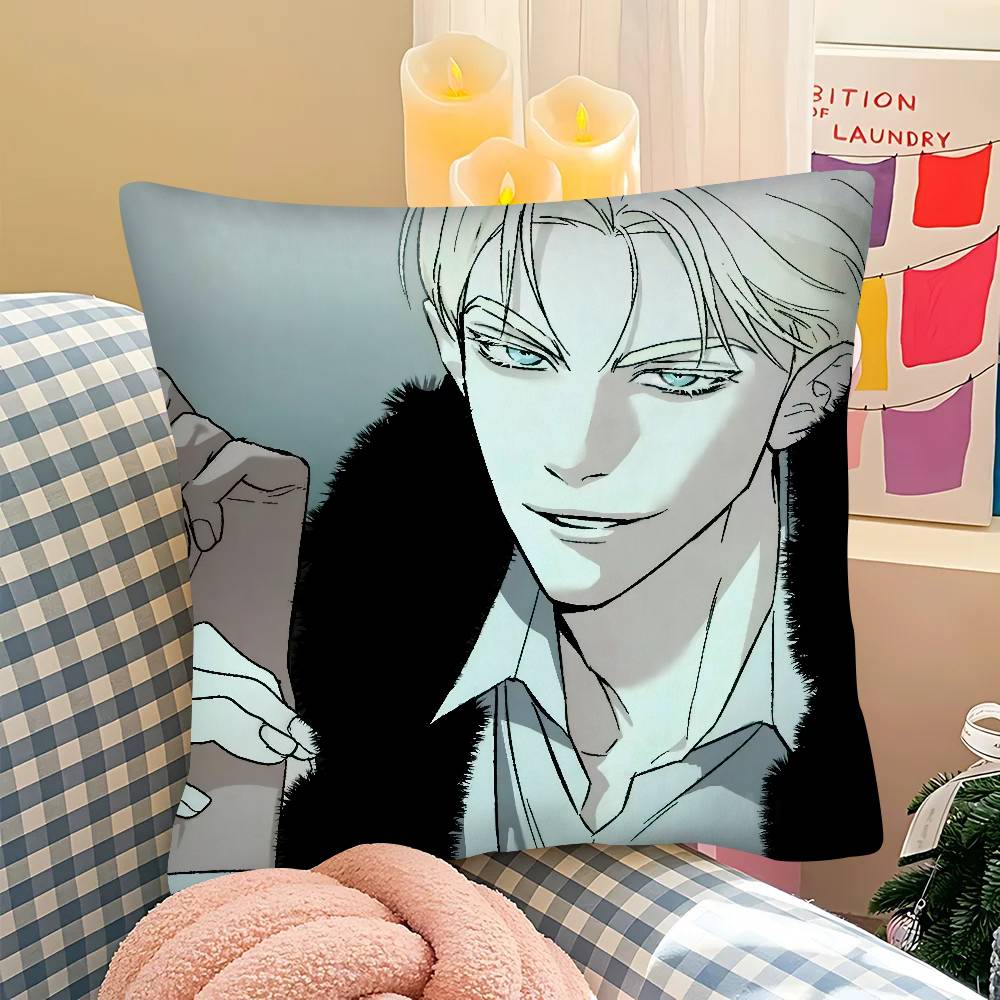 pc Manga CCodename Anastasia Pillow Case Fashion Square Pillowcase Bedroom Sofa Room Ins Decoration Leisure