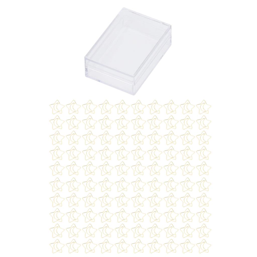 100pcs Metallic Paper Clips Electroplating Process Golden Paper Clips Anti Rust Paper Clips Non Skid for File