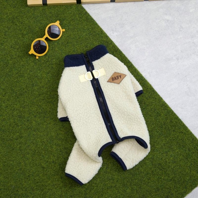 Fleece Dog Coat With Leash Attachment For Small Breeds Winter Warmth Soft Insulated Apparel For Chihuahuas Corgis