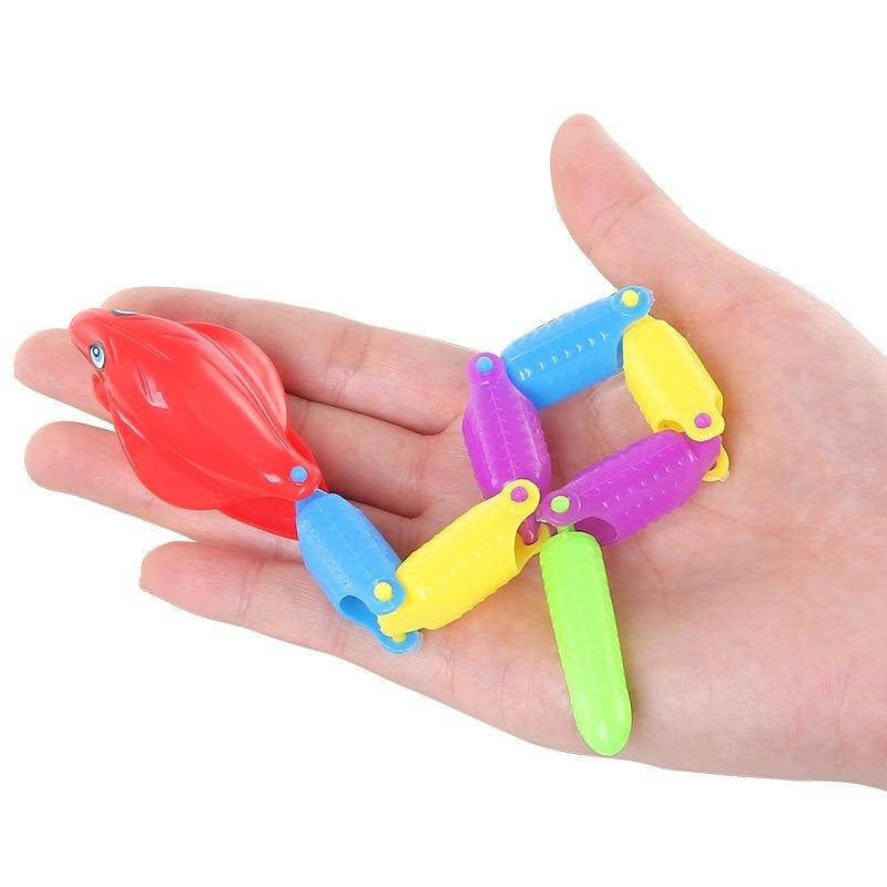Random  5pcs Creative Snake Shape Toy Gift Mini Funny Tricky Toy