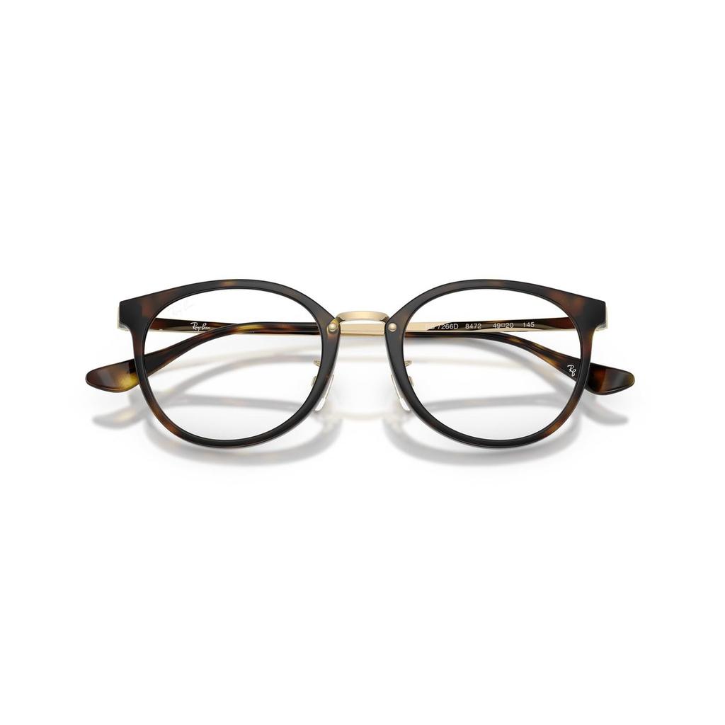 Ray-Ban Unisex Eyeglass Frames 0RX7266D Phantos Asian Design Havana 49mm