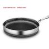 ZISIZ 316 Stainless Steel Non-stick Frying Pan with Lid