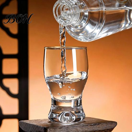 Verres à boire classiques incurvés Mini verre snifter avec base lestée ergonomique, Verres de dégustation transparents, Verres élégants pour fête, Confortable