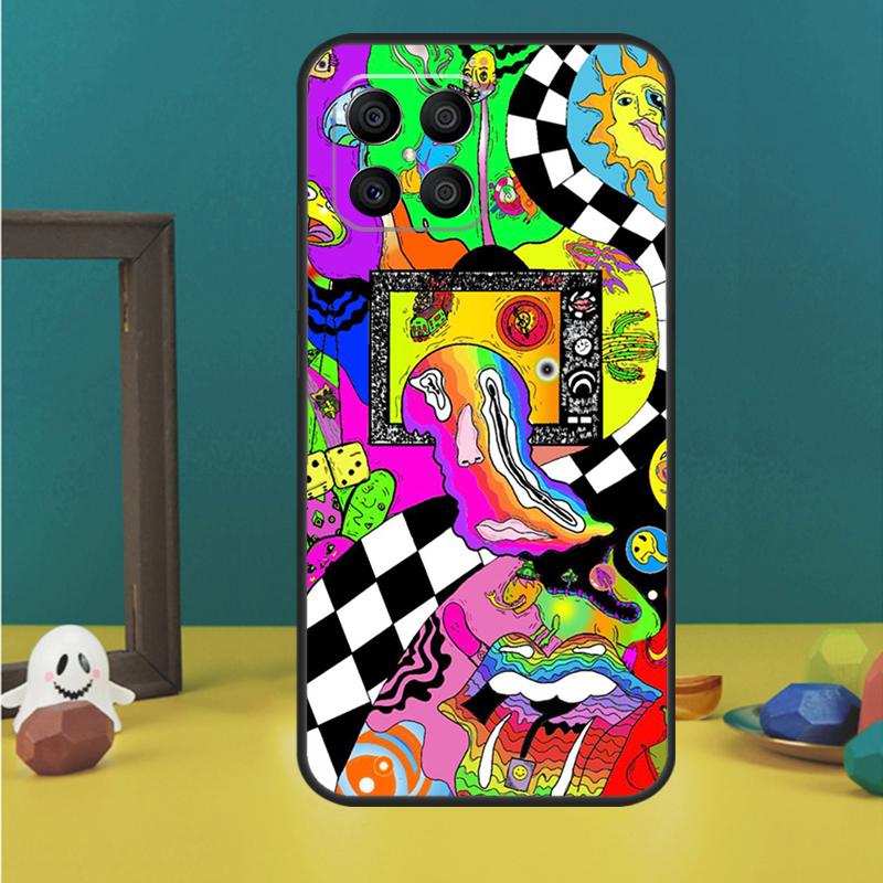 Indie Hippie Art Case For Honor X9c X8a X8b X9b X9a X8 X9 50 70 90 Lite Honor 200 Pro Magic 5 6 7 Lire Cover