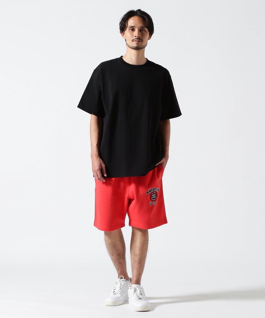 AVIREX Varsity Logo Shorts Store Varsity Logo Size XL (Official Exclusive) Men's Shorts, (150), Orange, 783-5913002