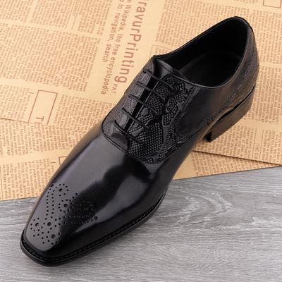 Fashion Wedding Men Shoes Handmade Lace Up Office Business Daily Shoe Breathable Comfortable Footwear Trendy Design Man Shoes Wholesale