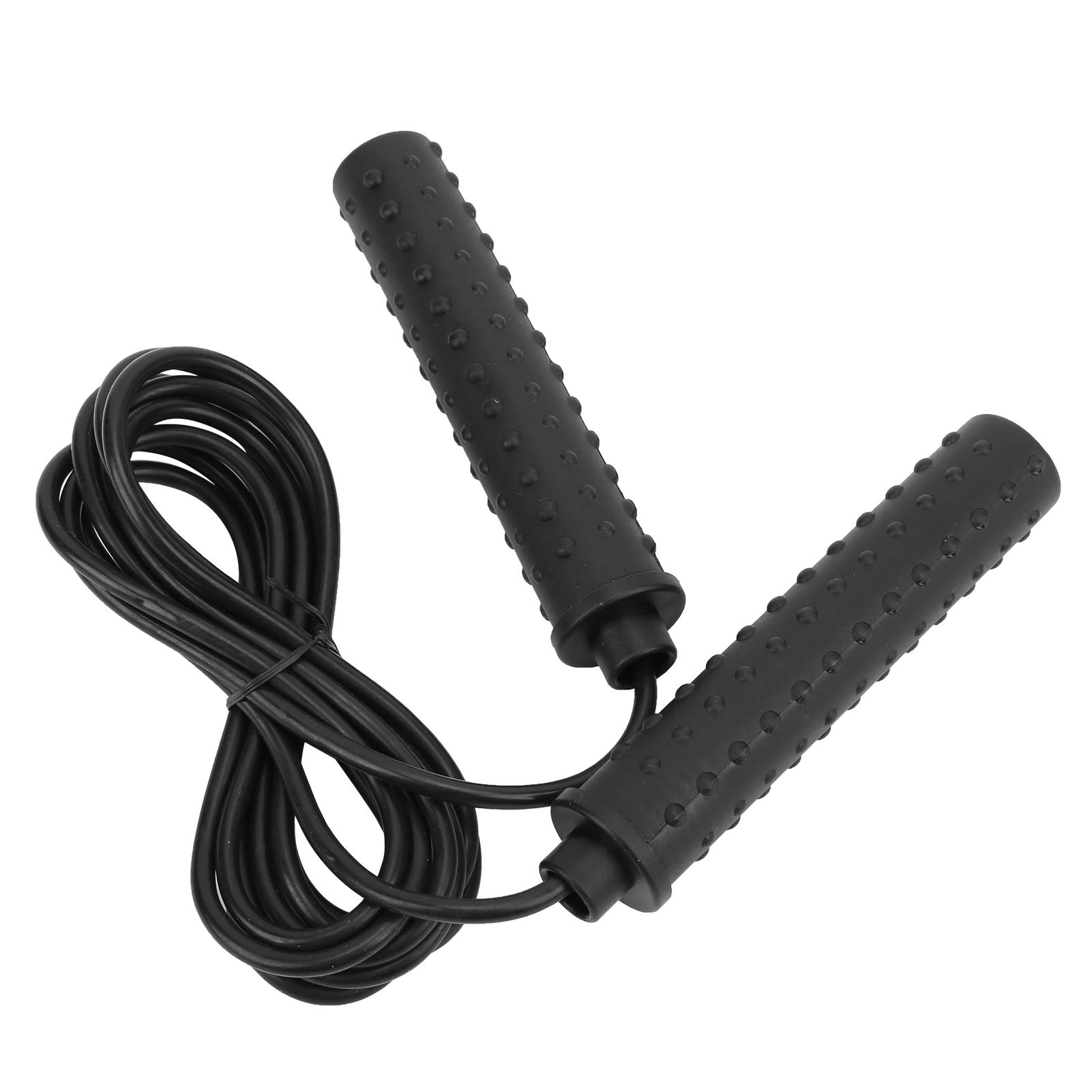 Corde à sauter de fitness d'intérieur Entraînement Corde à sauter pour enfants et adultes black