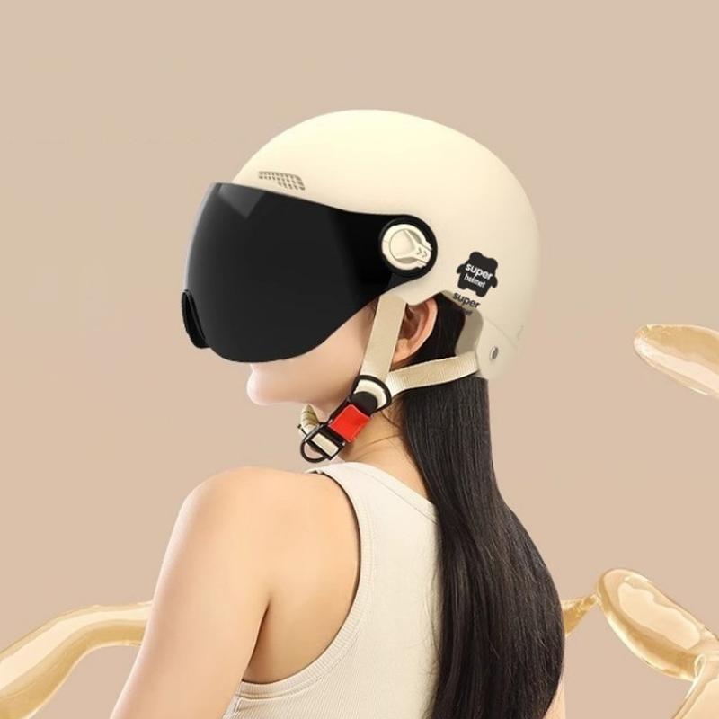 1 Piece Summer Woman Electric Motor Car Scooter Bike Open Face Half Helmet Men Motorcycle Helmet Anti Safety Hat Bicycle Cap