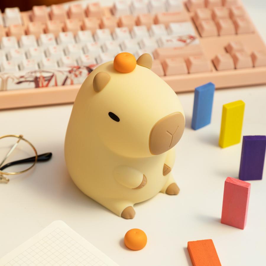 

Милый мультяшный капибара силиконовый ночник таймер затемнения ночник для сна USB перезаряжаемый для детей у кровати подарок на день рождения