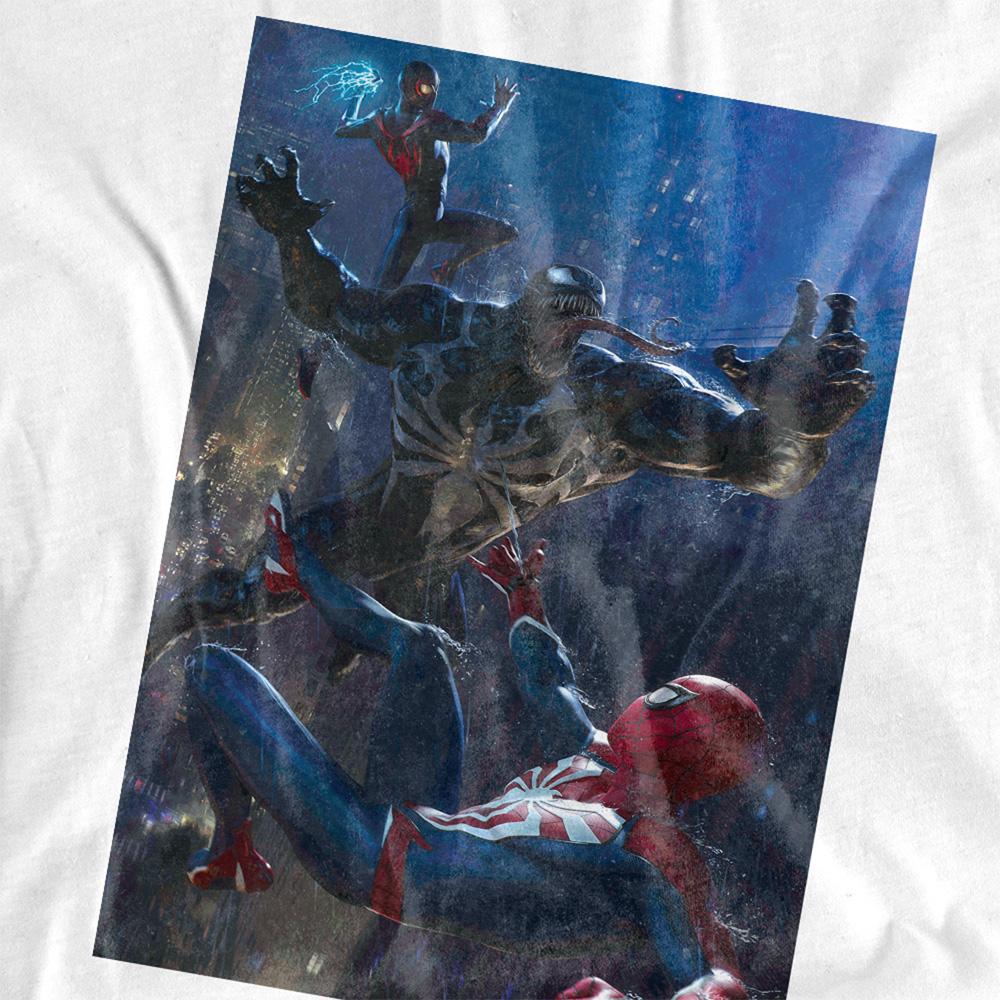 Spider-Man 2 Unisex Adult Gamerverse City Fight T-Shirt