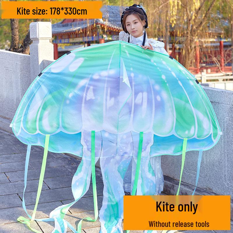 2026 New Cartoon Jellyfish Kite for Beginners – Easy to Fly Outdoors for Kids and Adults