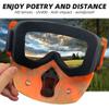 Windproof Outdoor Mask Glasses Men Off-road HD Lens MX MTB ATV Anti-Fog Full Face Protection Tactical Helmet Mask Adjustable