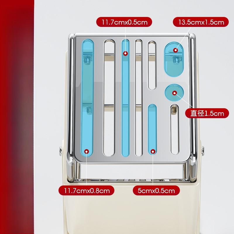 Stainless Steel Rotary Tool Holder Household Kitchen Countertop Shelf Tool Supplies Storage Holder Tool Holder Finishing Holder