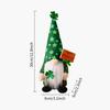 Christmas Gnomes Holiday Cute St Patrick Day Soft Doll Rustic Tabletop Christmas Gnome For Desk Table Shelf Mantel Tiered Tray