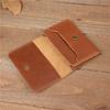 Leather Business Card Case Holder for Men and Women Credit Card Holders Vintage Cards Wallet Hasp Bifold Small Wallets