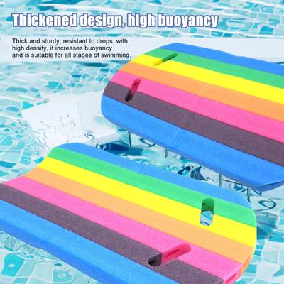 Kids Colorful Swimming Float with Integrated Hole Handle Beginner Swim Training Aid High-Density EPE Foam Pool Float Buoyancy Kickboard