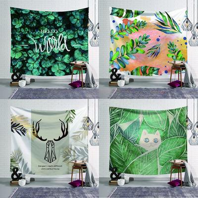 Ins Background Cloth Green Decoration Bedroom Hanging Cloth Room Decoration Painting Tapestry Wall Cloth
