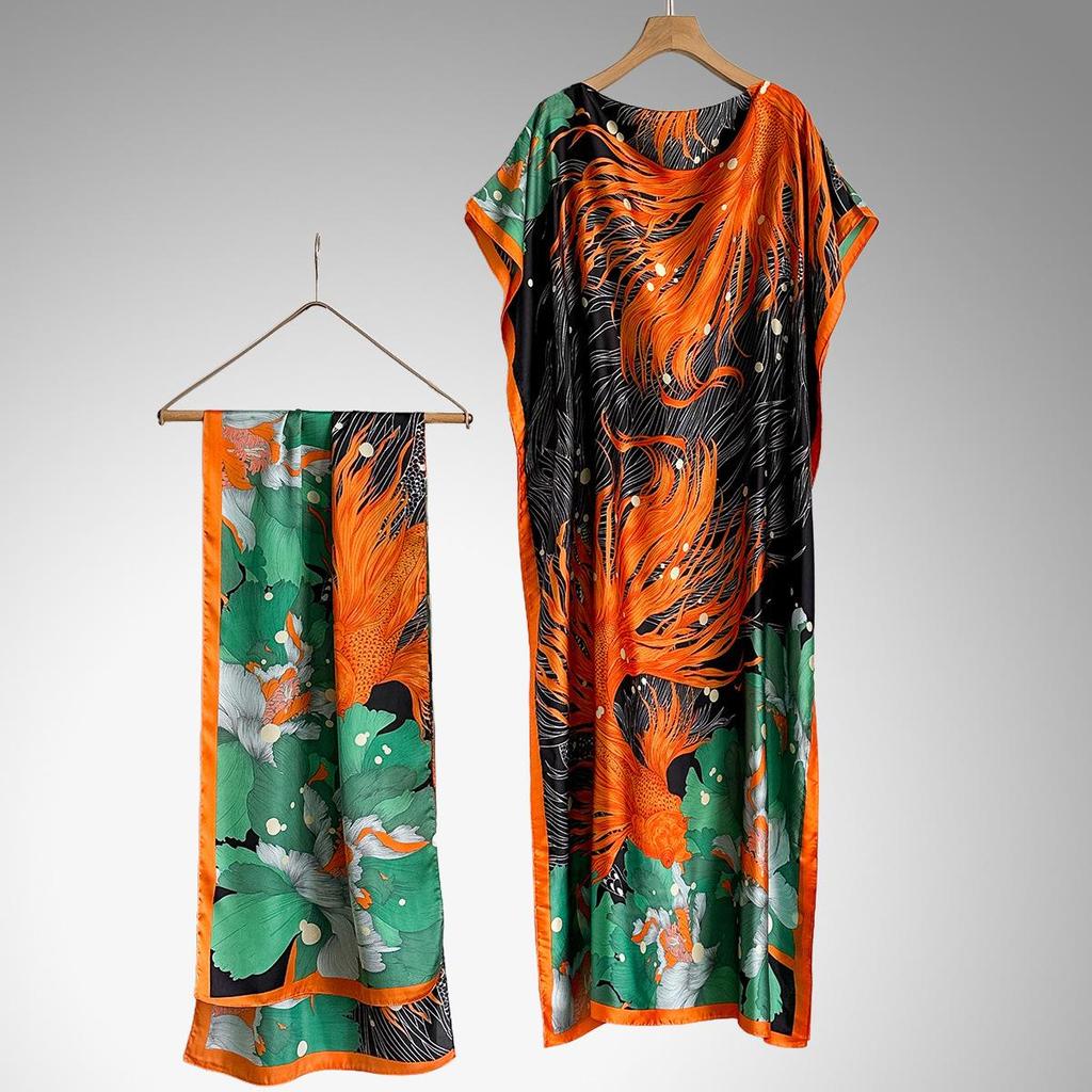 Middle Eastern Style Loose Long Dress Abaya for Women