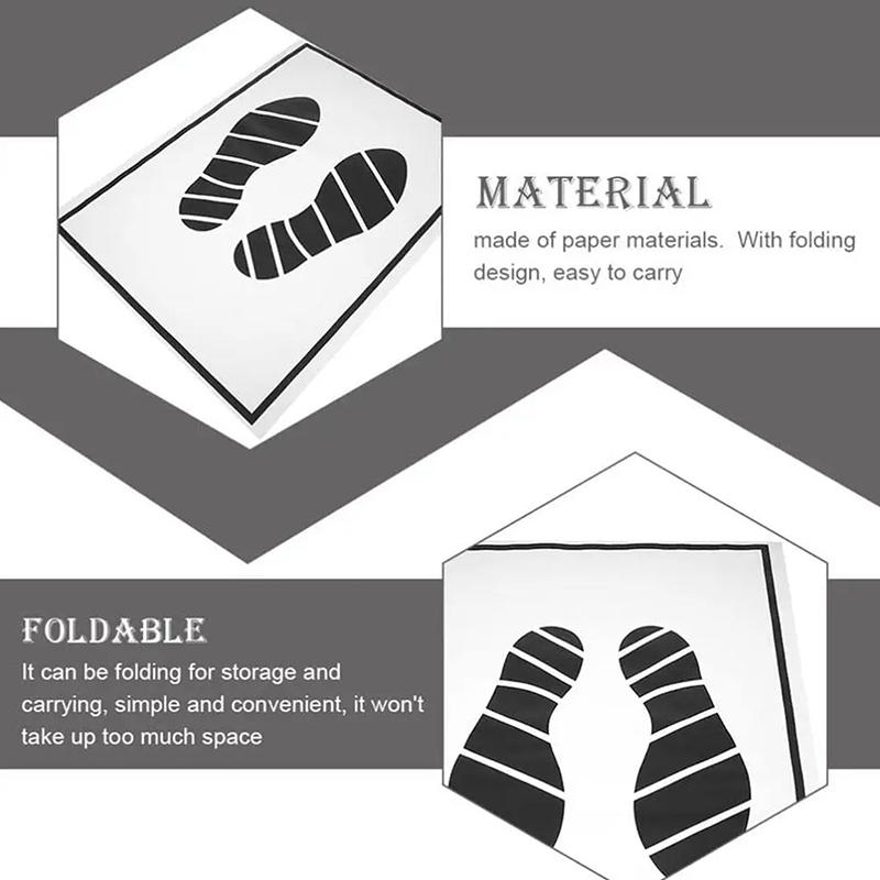 10/25 ks Jednorázové papírové podložky pod nohy Přenosné podložky pod nohy do vozidla Skládací podlahové rohože Podložka pod nohy do auta Příslušenství do interiéru auta