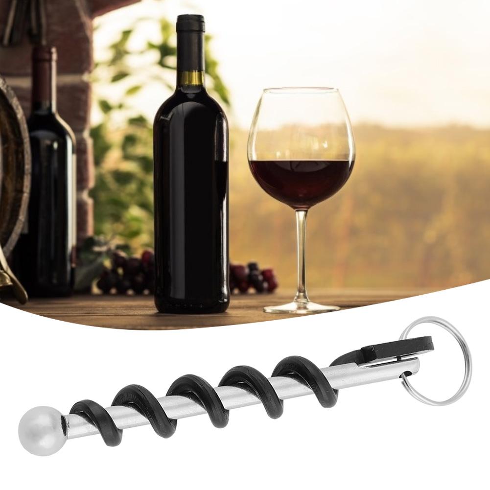 Multifunctional Mini Stainless Steel Wine Bottle Opener Keyring