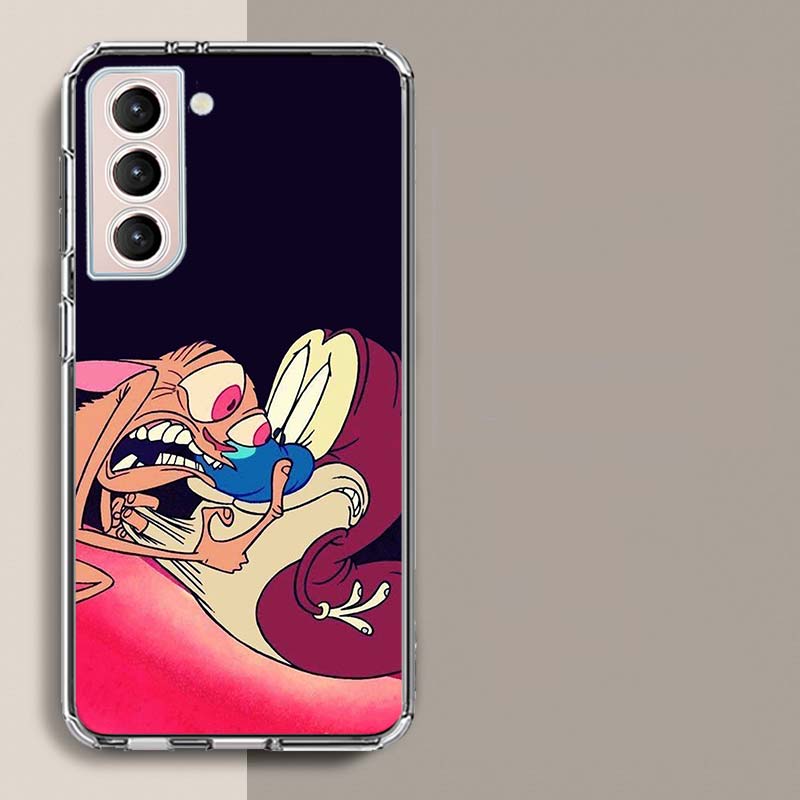 

Anime Ren and S-stimpy Phone Case For Samsung Galaxy S25 Edge S24 S23 FE S21 S20 S10 Plus S22 S26 Ultra Cover Clear Cases TPU Ca Samsung S22 Plus