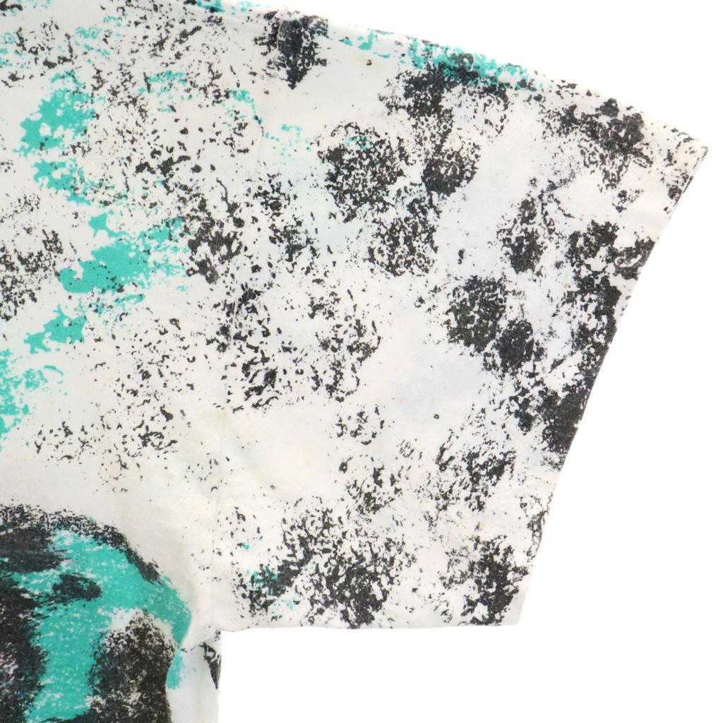 OLD 80s 90s Made In USA Overall Handle Short Sleeve Surfer Print T-shirt Men's Used