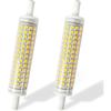 R7s LED-Birne Dimmbar 118mm 14W beidseitig bestückt J118 T3 LED-Birne Flutlicht, 120V, 1500 Lumen, Warmweiß 3000K, R7s LED-Lampe Ersatz für 140W R7S