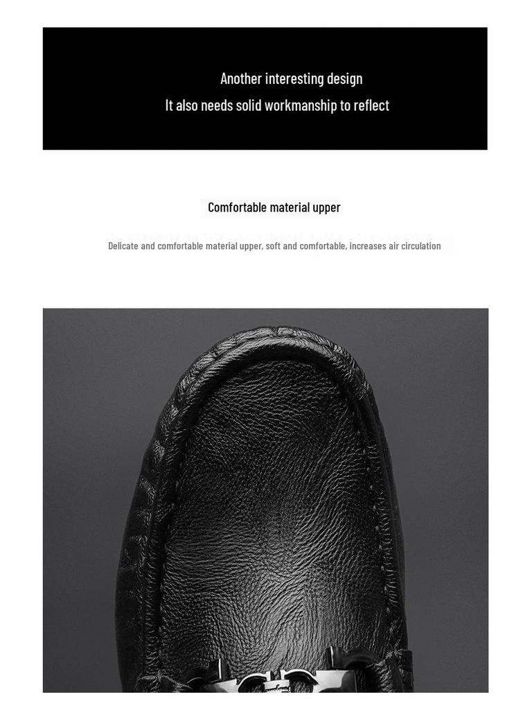 Mocassini Casual Estivi in Pelle da Uomo 2024: Scarpe Slip-On Morbide, Traspiranti, alla Moda
