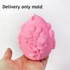 M-Moderní-Velikonoční den Dárek Vejce Výroba svíček Silikonová forma Festival Reliéfní vejce Pryskyřičná epoxidová forma Vyřezávaná růže Mýdlový nástroj