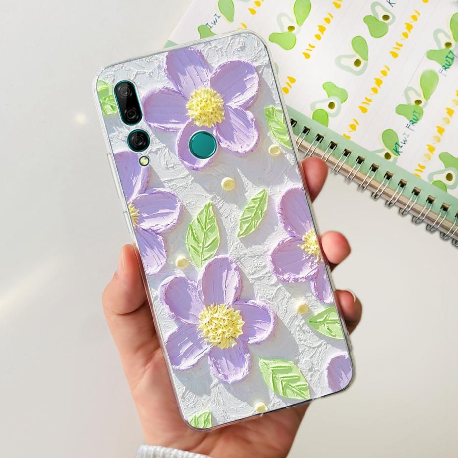 For Huawei Y9 Prime 2019 Case STK-L21 STK-L22 New Fashion Painted Cover Clear Silicone Shell For Huawei Y9 Prime 2019 Phone Case