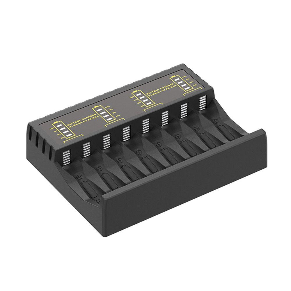 

Защита цепи Светодиодный индикатор Док-станция для быстрой зарядки 8-слотовый Интеллектуальный адаптер для зарядки аккумуляторов