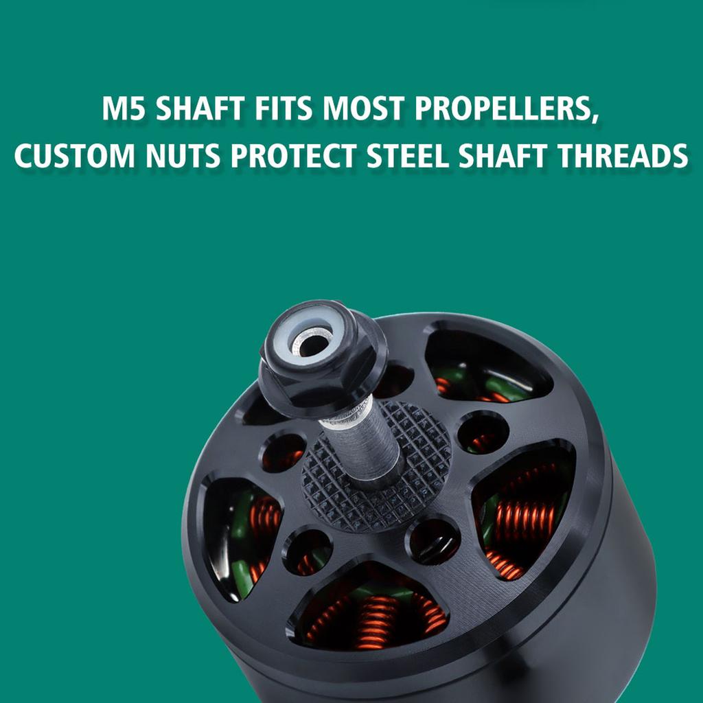 14 Pole Brushless Motor with M5 Shaft, 18AWG Silicone Wire 250mm for RC FPV Quadcopter