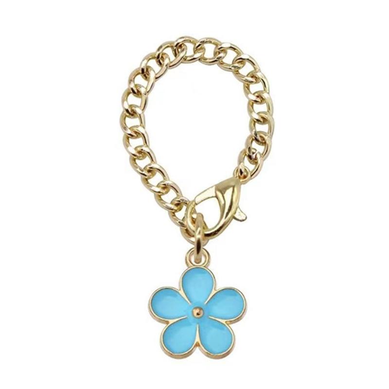 3Pcs Cup Flower Charm Chain Tumbler Water Cup Handle Decorative Charm Milk Teas Cup Pendants Gift for Girls Women