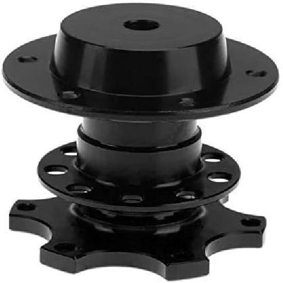 BestTeam Universal Steering Wheel Snap Off Quick Release Hub Adapter Boss Kit With 6-Hole Steering Wheel Hub (Red)