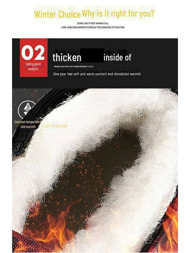 Men's Winter High-Top Leather Boots with Velvet Lining