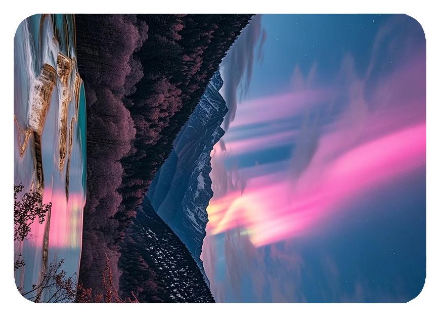 Dreamy Aurora 3D Crystal Glass Magnetic Refrigerator Sticker – Colorful Metal Home Decoration Gift