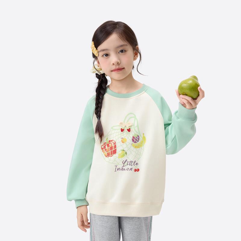 Girls Strawberry Bow Pullover Sweatshirt 130