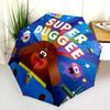 Hey Duggee  Pattern, Automatic Folding Umbrella, Portable and Foldable Design, 8 Ribs, a Christmas or Birthday Gift.