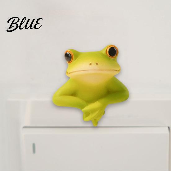 Resin Home Decoration Ornaments 3D Cute Animal Light Switch Sticker Cartoon Pig Cat Mermaid Frog Wall Small Desktop Ornament Crafts Stickers,