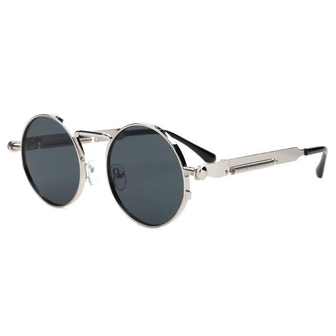 2025 Unisex Retro Round Metal Sunglasses - Trendy European American Fashion Glasses