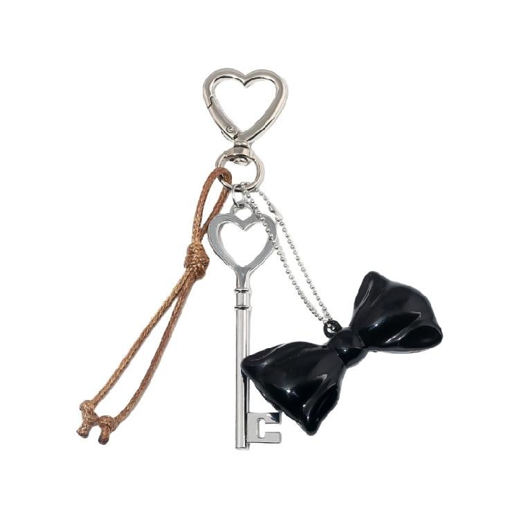 Aesthetic Keychains Purse Handbag Backpack Bag Pendant Charms Heart Bows Keychains Charms Car Keyring for Women Girls