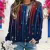 Plus Size Womens Crew Neck Long Sleeve Pullover Soft Loose Casual Daily Street Leisure Sweatshirt